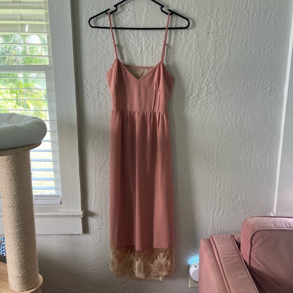 Tobi Blush Pink Textured Dress